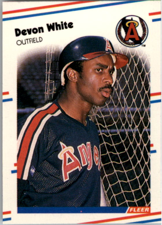 1988 Fleer Mini Baseball Cards 012      Devon White